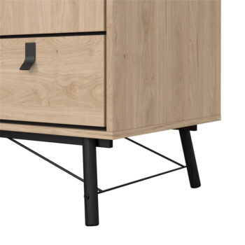 Šatníková skriňa v dekore duba v prírodnej farbe 150x200 cm Ry – Tvilum - Image 9