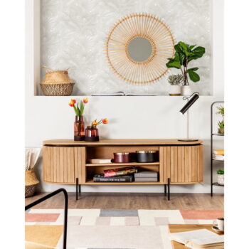 TV stolík z mangového dreva v prírodnej farbe 160x56 cm Licia – Kave Home - Image 7