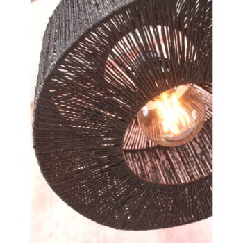 Čierna stojacia lampa s tienidlom z juty (výška 150 cm) Iguazu – Good&Mojo - Image 9