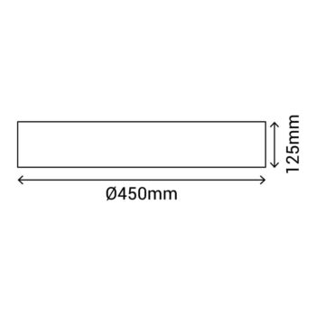 Krémovobiele LED stropné svietidlo ø 45 cm – SULION - Image 4