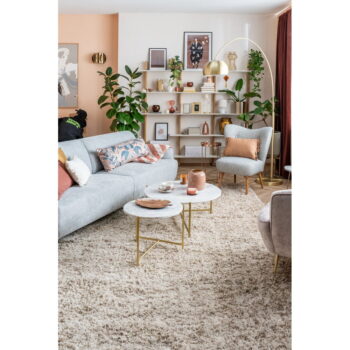 Krémovobiely koberec Think Rugs Vista Cream, 60 x 220 cm - Image 6