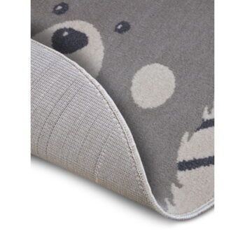 Sivý detský koberec ø 100 cm Bear – Hanse Home - Image 4