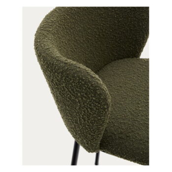 Zelená barová stolička (výška sedadla 65 cm) Ciselia – Kave Home – Obrázok 5