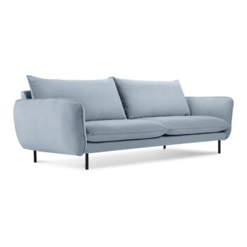 Svetlomodrá zamatová pohovka 200 cm Vienna – Cosmopolitan Design