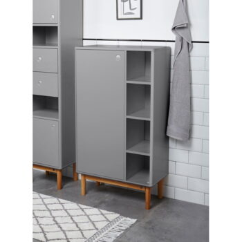 Sivá vysoká/závesná kúpeľňová skrinka 66x100 cm Color Bath – Tom Tailor – Obrázok 6