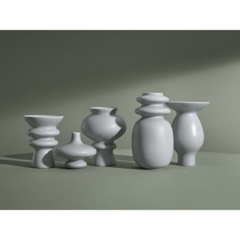 Modro-sivá keramická váza Kähler Design Kontur, výška 29 cm - Image 4