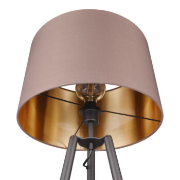 Čierna stojacia lampa s poličkou (výška  152 cm) Colette – Trio - Image 3