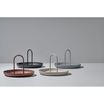 Čierny kovový servírovací podnos Zone Singles, ø 20 cm – Obrázok 8