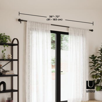 Oceľová roztiahnuteľná garniža 91 - 183 cm Bolas - Umbra - Image 8