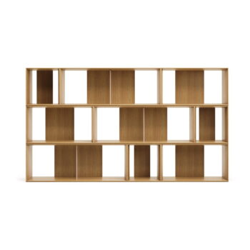 Modulárny policový systém v dekore duba v prírodnej farbe 9 ks 202x114 cm Litto – Kave Home