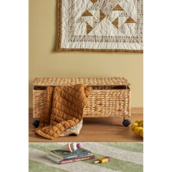 Detský úložný box z vodného hyacintu v prírodnej farbe 63x40x26 cm Nelas – Bloomingville Mini - Image 2