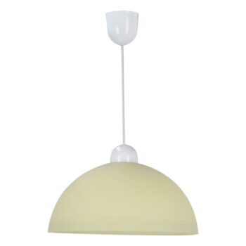 Krémové závesné svietidlo so skleneným tienidlom ø 22 cm Vanilia – Candellux Lighting