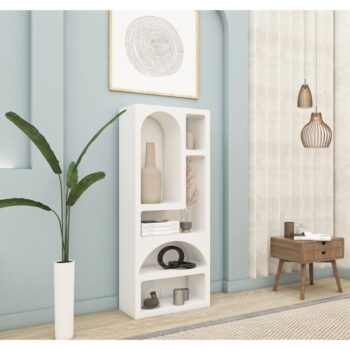 Biela knižnica 60x150 cm Lorin – Kalune Design – Obrázok 8