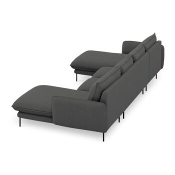 Tmavosivá pohovka do "U" Cosmopolitan Design Vienna – Obrázok 4