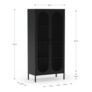 Čierna skrinka 80x170 cm Diora – Marckeric - Image 6