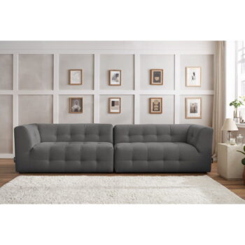 Tmavosivá pohovka 324 cm Kleber - Bobochic Paris – Obrázok 11