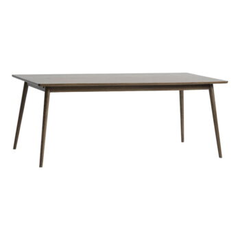 Hnedý rozkladací jedálenský stôl s doskou v dubovom dekore 190x90 cm Barrali – Unique Furniture - Image 2