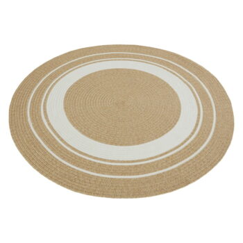 Okrúhly vonkajší koberec v prírodnej farbe ø 150 cm - NORTHRUGS - Image 8