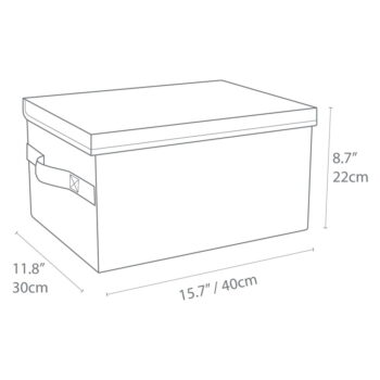 Modrý úložný box Bigso Box of Sweden Wanda, 30 x 20 cm – Obrázok 6