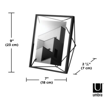 Čierny kovový rámček stojací/na stenu 23x18 cm Prisma – Umbra - Image 9