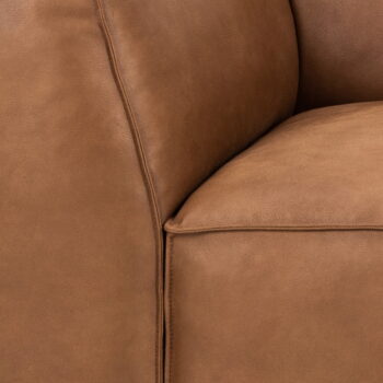 Koňakovohnedá pohovka z imitácie kože 208 cm Fairfield Kentucky – Bonami Selection - Image 9