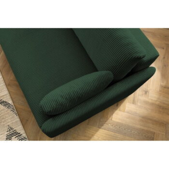 Tmavozelená menčestrová rozkladacia pohovka 211 cm Marcel – Bobochic Paris - Image 2