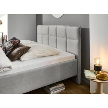 Svetlosivá dvojlôžková posteľ s úložným priestorom s roštom 200x200 cm Paulo – Meise Möbel - Image 10