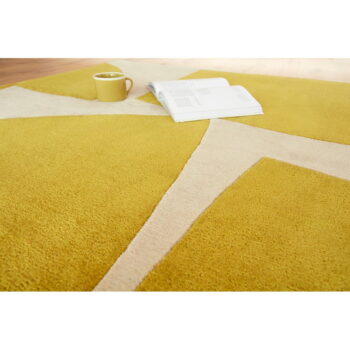 Okrovožltý ručne tkaný koberec z recyklovaných vlákien 200x290 cm Romy – Asiatic Carpets - Image 6