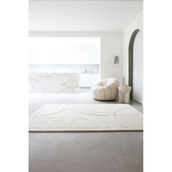 Biely vlnený koberec 200x290 cm Olsen – Asiatic Carpets - Image 3