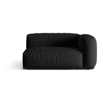 Čierny modul pohovky (pravý roh) Martina – Micadoni Home