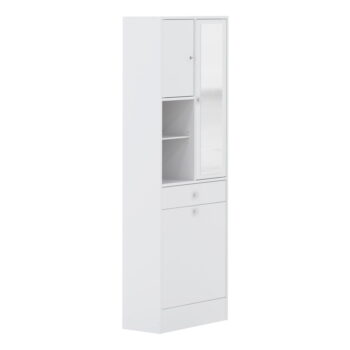 Biela vysoká kúpeľňová skrinka 63x181 cm Combi - TemaHome - Image 3