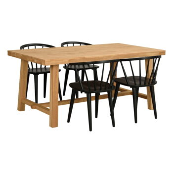 Jedálenský stôl z brúseného dubového dreva Rowico Brooklyn, 170 x 95 cm – Obrázok 3