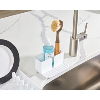 Biely stojan na umývacie prostriedky z recyklovaného plastu Eco System – iDesign - Image 2