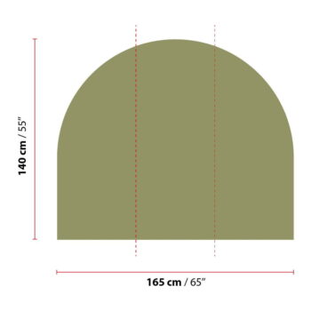 Samolepka na stenu 165x140 cm Olive Green - Ambiance – Obrázok 2