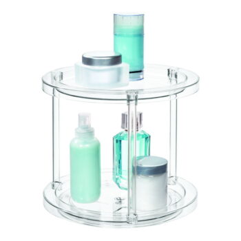 Okrúhly otočný dvojposchodový podstavec na dózy iDesign The Home Edit, ⌀ 24,1 cm – Obrázok 5