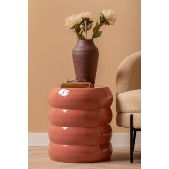 Kovový okrúhly odkladací stolík ø 42 cm Jill – Leitmotiv – Obrázok 3