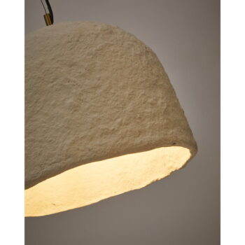 Biele závesné svietidlo ø 35 cm Sineu – Kave Home - Image 4