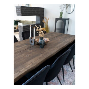 Čierna kovová vitrína 50x110 cm Adelaide – House Nordic - Image 4