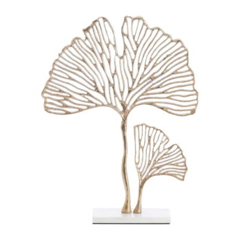 Kovová soška (výška 48 cm) Leaf – Light & Living - Image 4