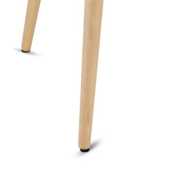Biely odkladací stolík s nohami z bukového dreva Furnhouse Opus, Ø 50 cm - Image 2