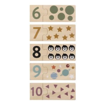 Drevené detské puzzle (počet dielikov 20) Numbers – Kindsgut - Image 7
