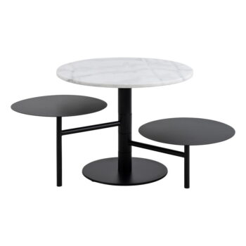 Biely okrúhly konferenčný stolík ø 60 cm Lahti – Actona - Image 4