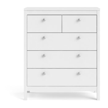 Biela vysoká komoda 82x99 cm Madrid – Tvilum – Obrázok 10