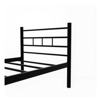 Čierna kovová jednolôžková posteľ s roštom 120x200 cm K70 – Kalune Design - Image 5