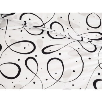 Čierno-biele krepové obliečky na jednolôžko 140x200 cm Top Class -  B.E.S. - Image 4