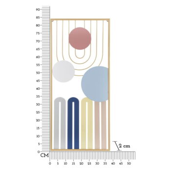 Kovová nástenná dekorácia 37x84 cm Colorful – Mauro Ferretti - Image 6