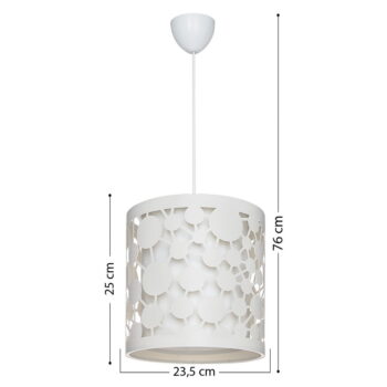 Biele stropné svietidlo 76x23.5 cm – Squid Lighting - Image 4