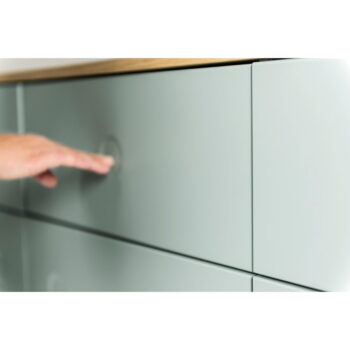 Zelený TV stolík s nohami v dekore dubového dreva Tenzo Dot, šírka 162 cm - Image 5