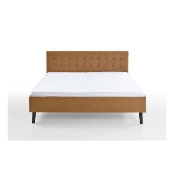 Hnedá čalúnená dvojlôžková posteľ 180x200 cm Empire – Meise Möbel – Obrázok 4