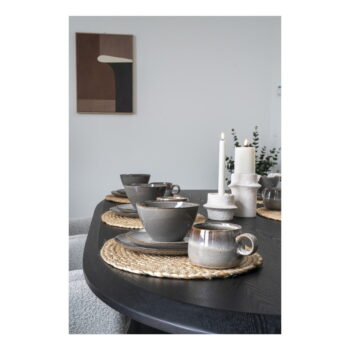 Sivé taniere z kameniny v súprave 4 ks ø 21 cm Selma – House Nordic - Image 2